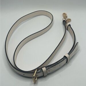 Coach Cream and Gold Crossbody Strap